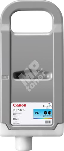 Cartridge Canon PFI-706PC, photo cyan, originál 1