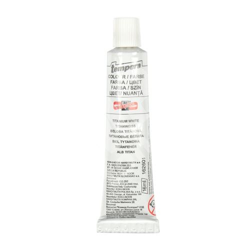 Temperové barvy tuba Koh-I-Noor 16ml běloba titanová (bílá) 1