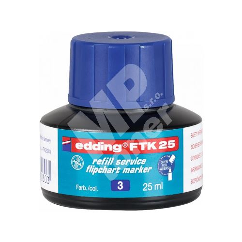 Edding FTK 25 náhradní inkoust pro fixy na flipcharty, modrá 1