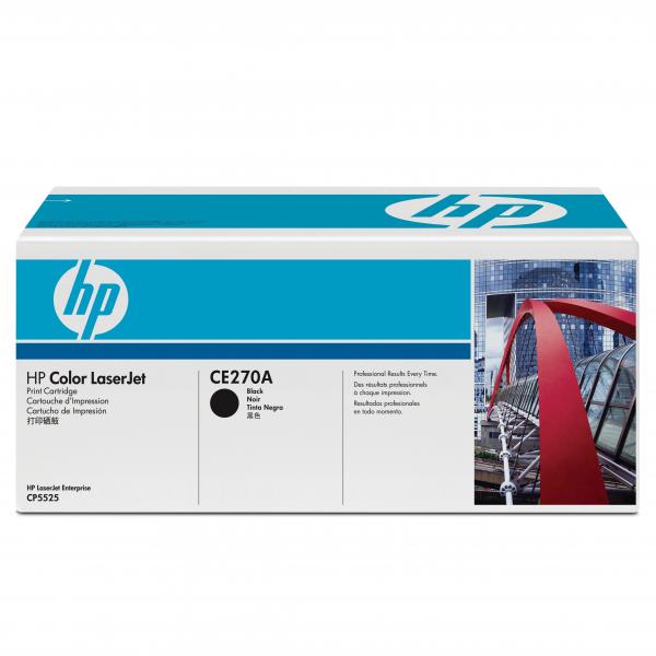 Toner HP CE270A, LaserJet CP5525n, CP5525dn, CP5525xh, black, originál