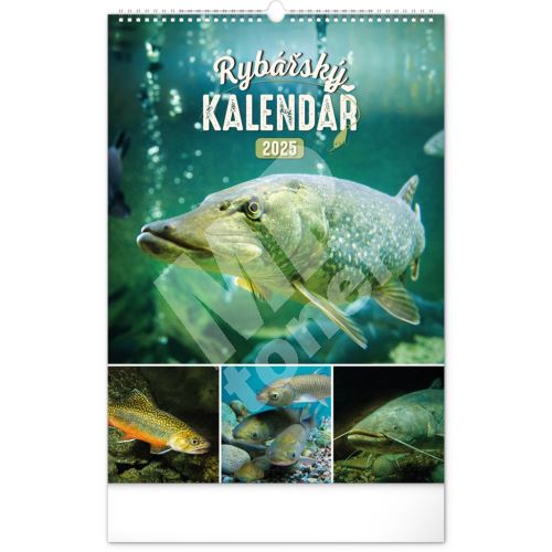 Nástěnný kalendář Notique Rybářský 2025, 33 x 46 cm 1