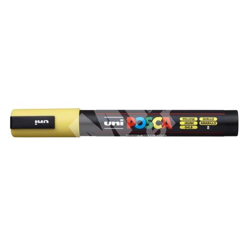 Uni Posca PC-5M akrylový popisovač, 2,5 mm, žlutý 1