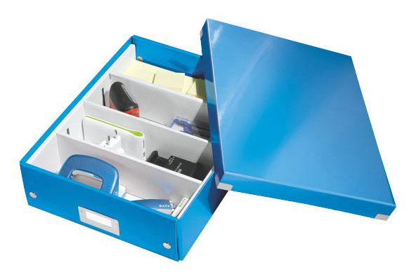 Archivační organizační box Leitz Click-N-Store M (A4), modrý
