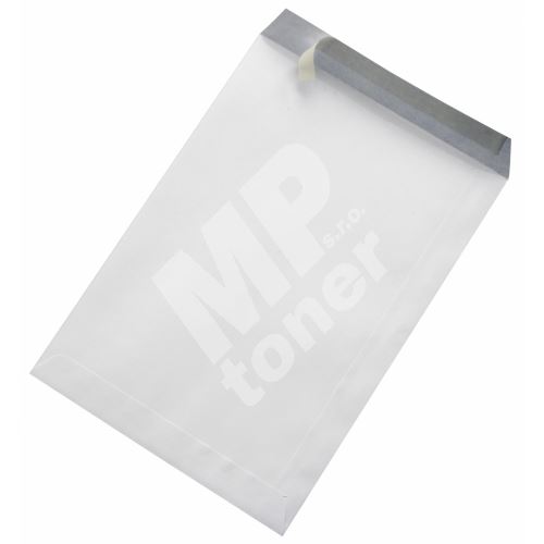 Obchodní taška B5 bílá bez okna se samolepicí páskou, 500ks 1