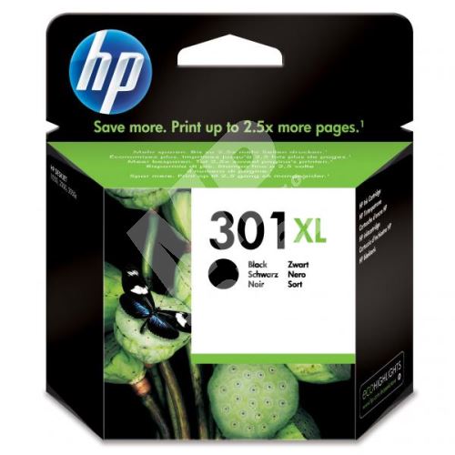 Cartridge HP CH563EE, No. 301XL, black, originál 1