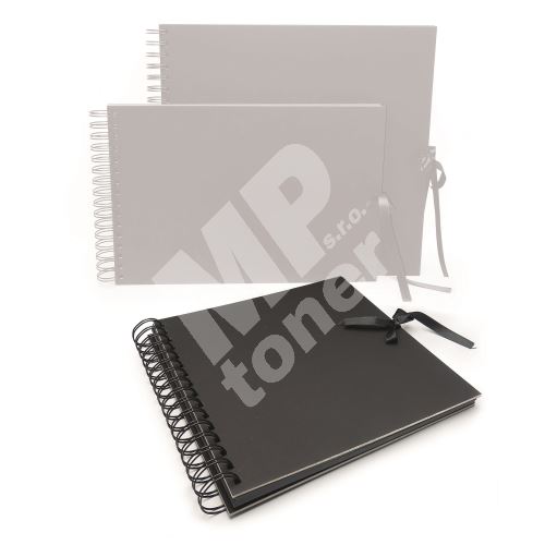 Album/Scrapbook s kroužkovou vazbou, 210 x 210, černá 1