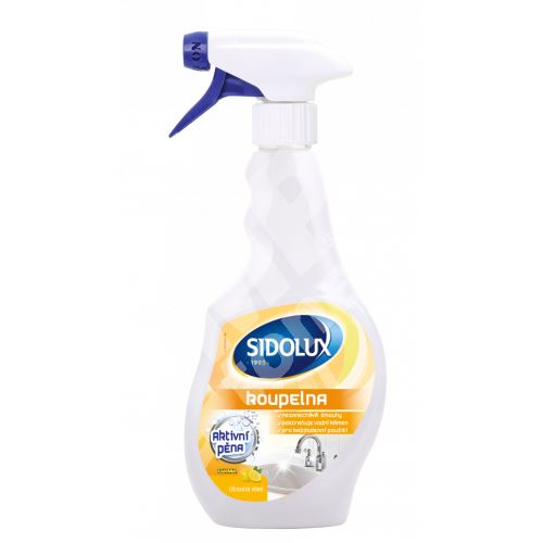 Čistič koupelny Sidolux Professional, aktivní pěna, citron, 500 ml 1