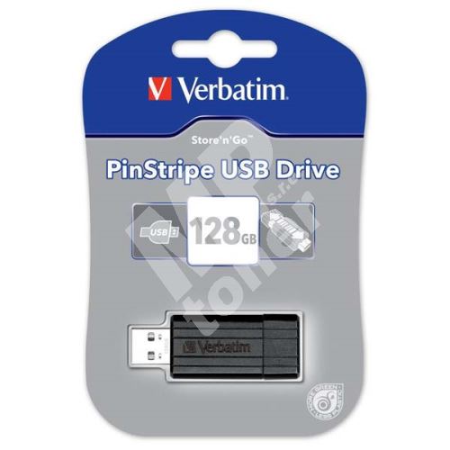 128GB Verbatim Store n Go Pinstripe, USB flash disk 2.0, 49071, černá 1