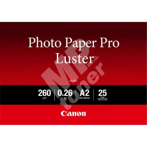 Canon LU-101 Photo Paper Pro Luster, foto papír, lesklý, bílý, A2, 260 g/m2, 25 ks 1