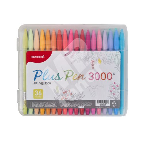 Popisovače Monami Plus Pen 3000, barevná sada 36ks 1