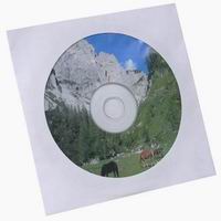 Obálka na CD 1ks papírová s okénkem, barevný mix, balení 100ks
