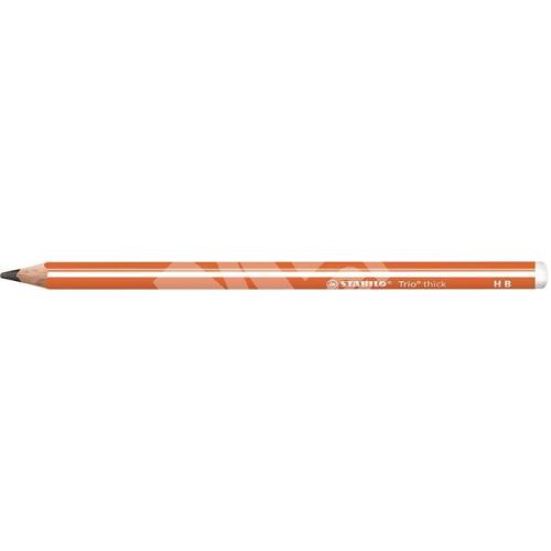 Grafitová tužka Stabilo Trio, oranžová, trojhranná, maxi, HB 1