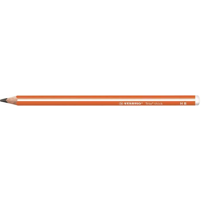 Grafitová tužka Stabilo Trio, oranžová, trojhranná, maxi, HB