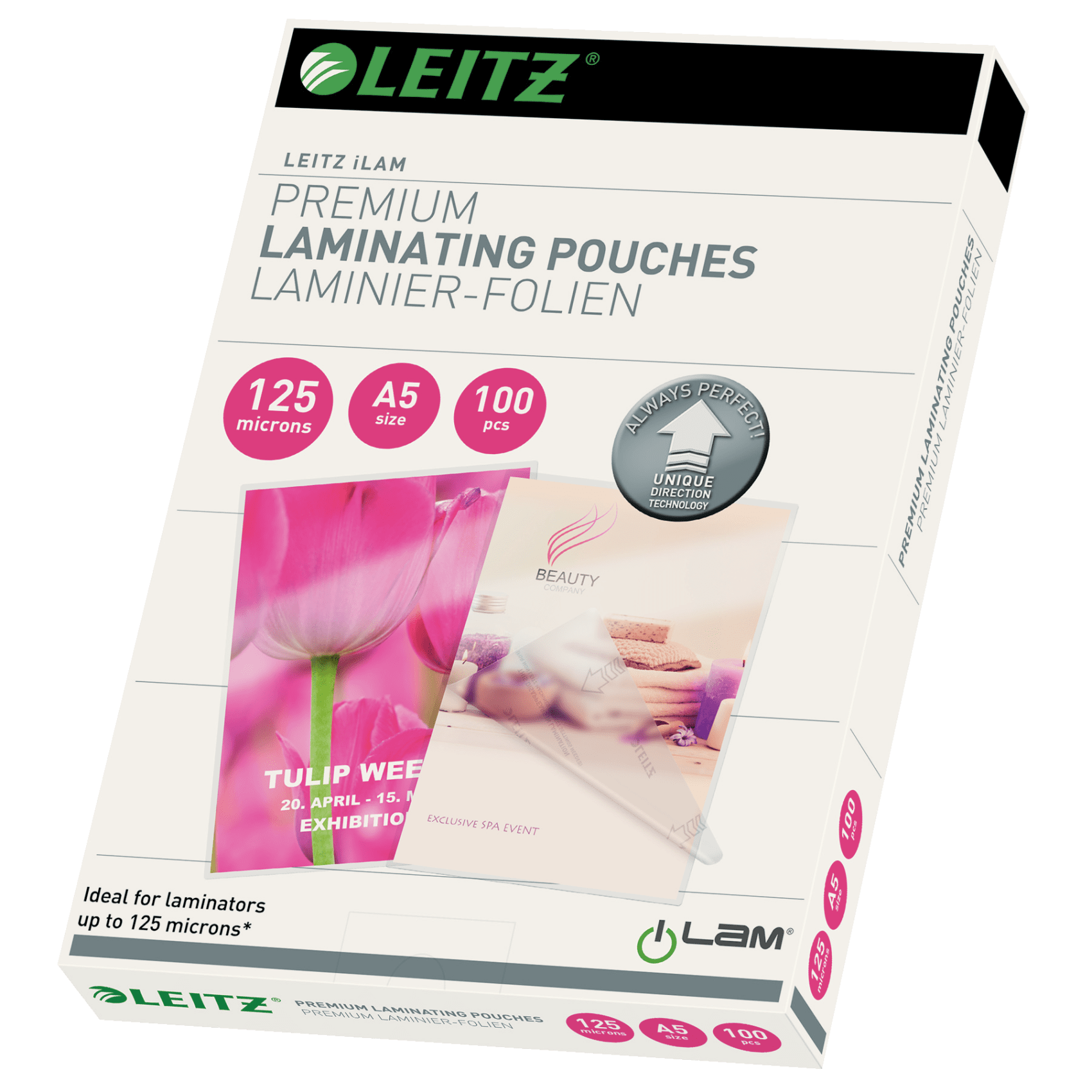 Laminovací kapsy Leitz iLAM UDT A5, 100ks, 125 mic
