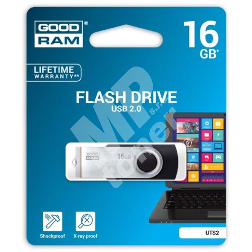 Goodram UTS2 16GB, USB flash disk 2.0, černá 1