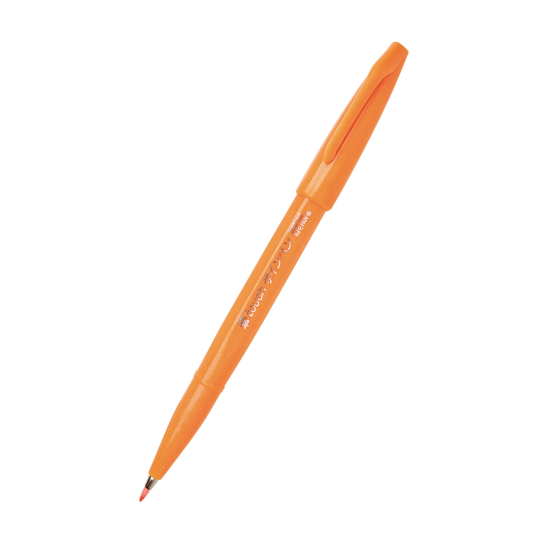 Štětečkový popisovač Pentel Brush Sign Pen touch SES15 oranžový