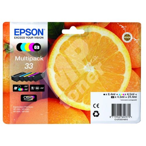 Cartridge Epson C13T33374011, multipack, originál 1
