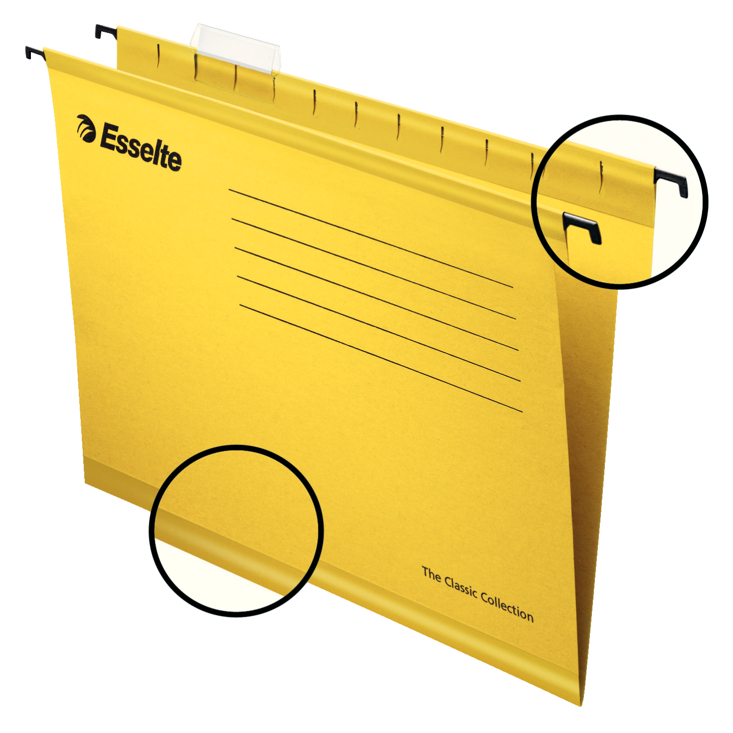 Závěsná registrační karta Esselte Pendaflex A4, žlutá, 1bal/25ks