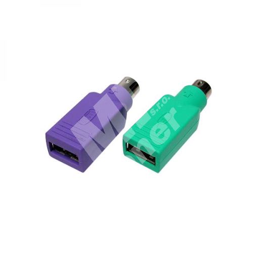 Redukce myš, USB A socket/PS/2 (6M), LOGO 1
