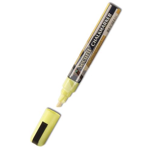 Střední křídový popisovač Securit, šířka hrotu 2-6 mm, žlutý 2