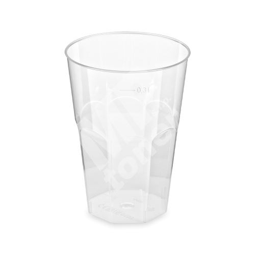 Kelímek krystal PS, Koktejl 300ml, O80mm, 30ks 1