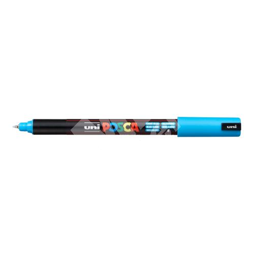 Uni Posca PC-1MR akrylový popisovač, 0,7 mm, světle modrý 1