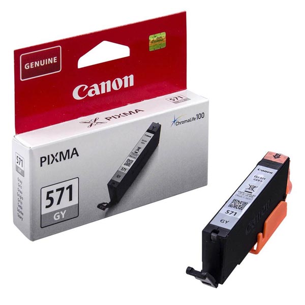 Inkoustová cartridge Canon CLI-571GY, Pixma MG6851, MG6852, gray, 0389C001, originál