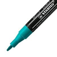 STABILO FREE Acrylic akrylový popisovač T100 Kulatý hrot 1-2 mm - modře zelený 2 (1)