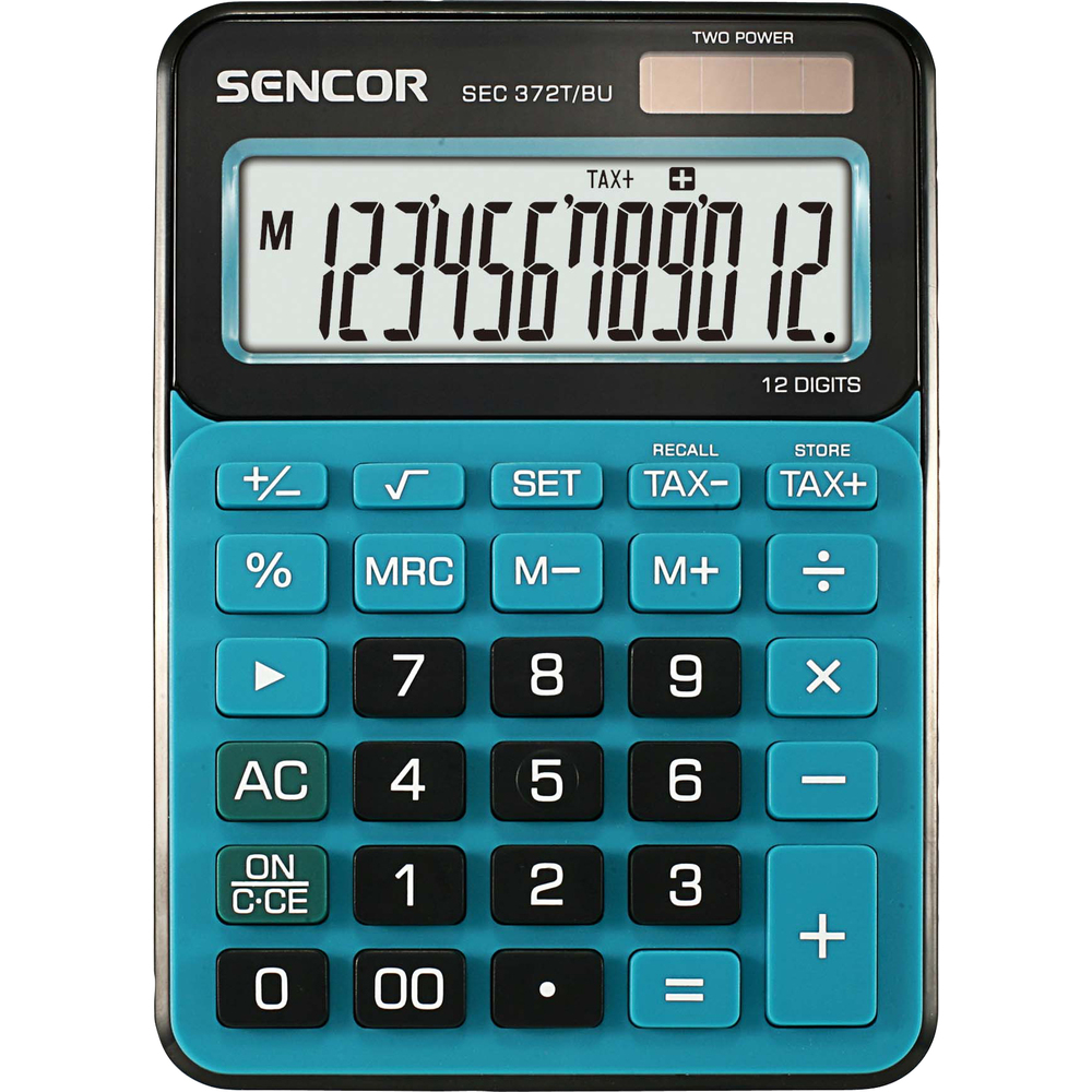Kalkulačka Sencor SEC 372T/BU, modrá