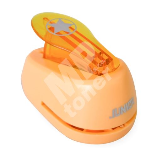 Vykrajovátko ozdobných tvarů 1,8 cm, oranžové, Hvězda 1