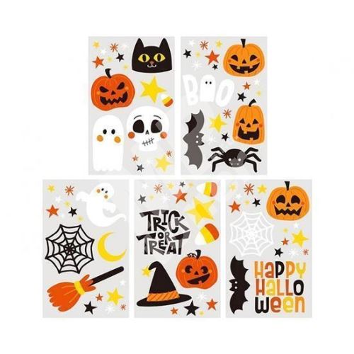 Sada tetování Halloween, 5 listů 1