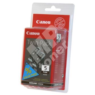 Cartridge Canon PGI-5BK, 2-Pack, černá, originál 1