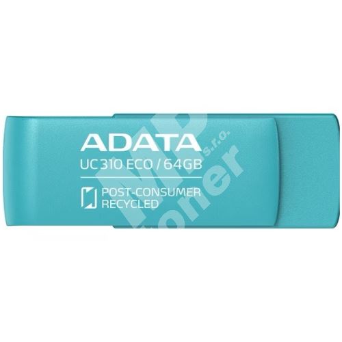 64GB ADATA UC310 Eco, USB flash disk 3.2, zelená 1