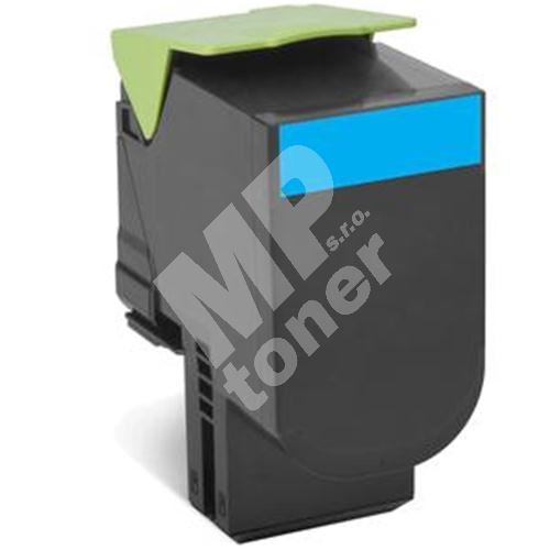 Toner Lexmark 80C2HC0, cyan, originál 1
