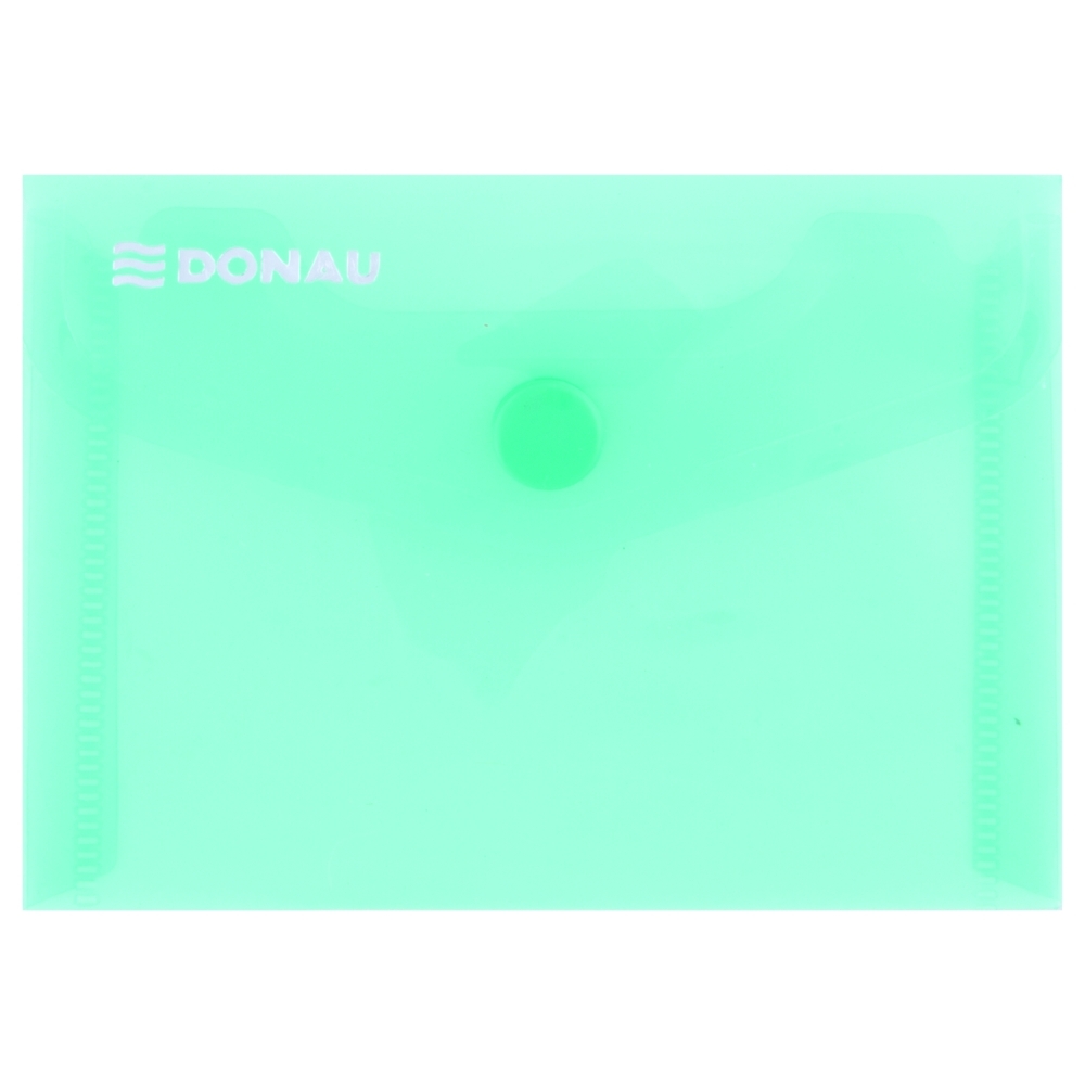 Obálka s drukem Donau průhledná, A7, PP, zelená