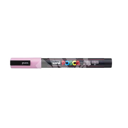 Uni Posca PC-3M akrylový popisovač, 0,9-1,3 mm, sv. růžový 1