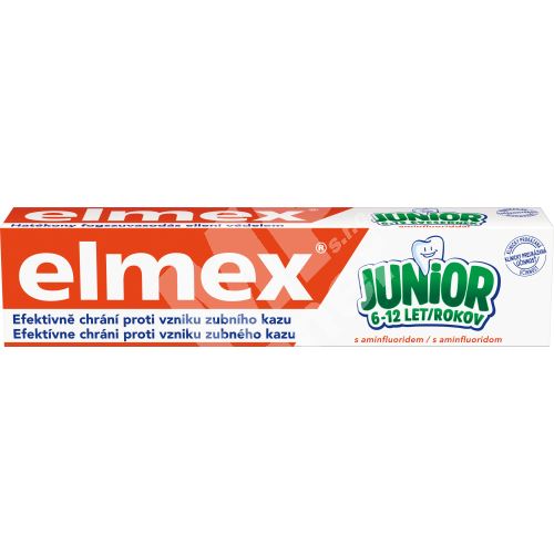 Elmex Junior Fluoridová zubní pasta pro děti 6-12 let, 75 ml 1