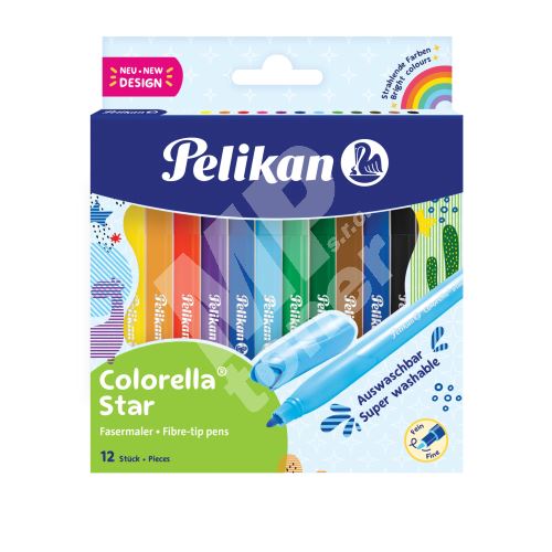 Fixy Pelikan Colorella, super omyvatelné, 12ks 1