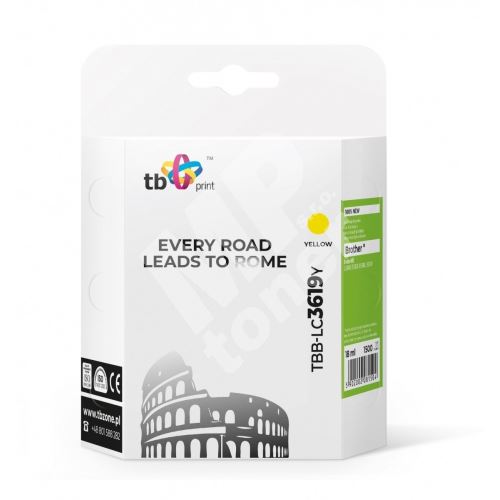 Cartridge Brother LC-3619Y, yellow, TB 1