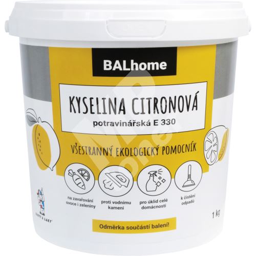 BALhome kyselina citronová potravinářská E 330, 1 kg 1