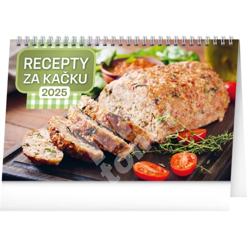 Stolní kalendář Notique Recepty za kačku 2025, 23,1 x 14,5 cm 1