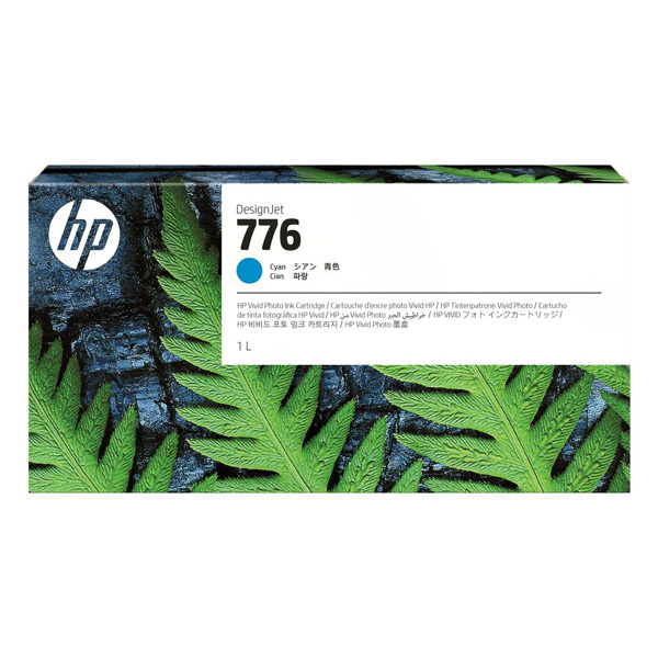 Inkoustová cartridge HP 1XB09A, DesignJet Z9+, Cyan, 776, originál