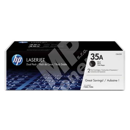 Toner HP CB435AD, 2-pack, black, 35A, originál 1