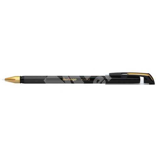 Kuličkové pero Berlingo XGold, 12ks, 0.7mm, černé 1