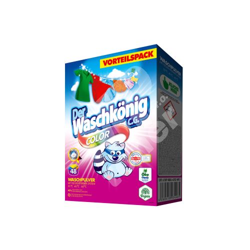Waschkönig prací prášek Color, 48 praní, 2,88 kg 1