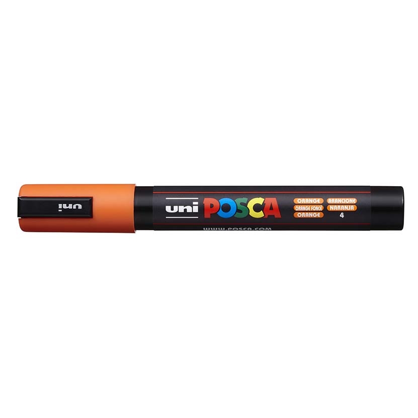 Akrylový popisovač Uni Posca PC-5M, 2,5 mm, oranžový