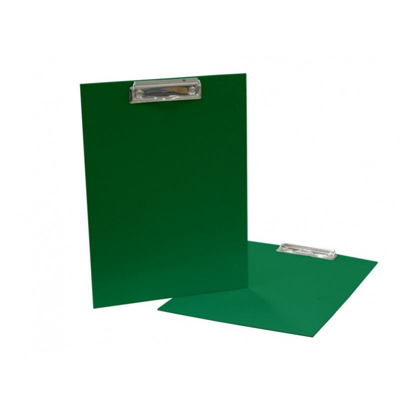 Podložka s klipem A4 PVC, jednodeska, zelená 5-535