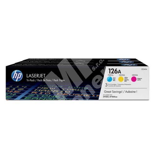 Toner HP CF341A, CMY, 126A, originál 1