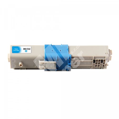 Kompatibilní toner OKI C532, 46490607, cyan, MP print 1