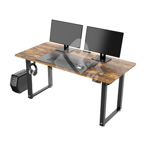 Pracovní stůl Ultradesk Uplift, el. nastavitelná výška 74-116 cm, 160x75 cm, hnědý 1
